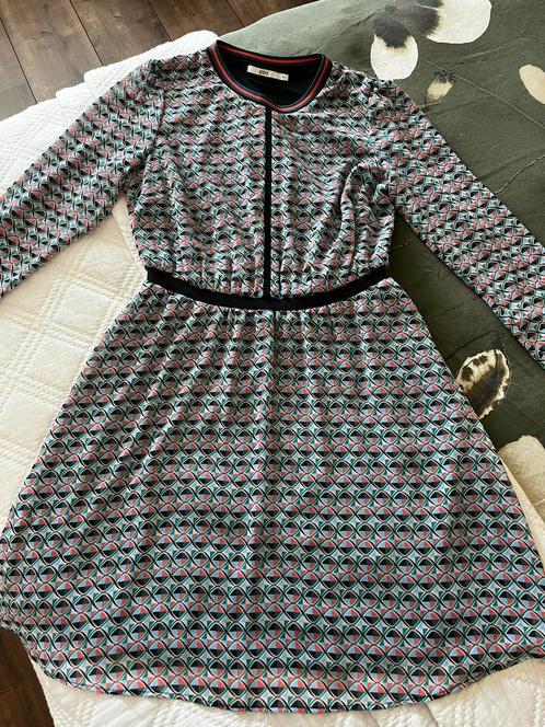 ZGAN! Mooie jurk van Steps met retro patronen  maat 42!, Kleding | Dames, Jurken, Zo goed als nieuw, Maat 42/44 (L), Overige kleuren