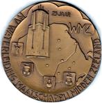 N.V. WATERLEIDING MAATSCHAPPIJ MIDDEN ZEELAND 25 JAAR, Postzegels en Munten, Penningen en Medailles, Verzenden, Overige materialen