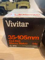 Vivitar 35-105mm Macro Lens - Canon FD, Ophalen of Verzenden, Gebruikt, Macrolens, Zoom