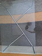 Gispen salontafel met glazen blad 80x120 cm ronde hoeken, Huis en Inrichting, Ophalen, 100 tot 150 cm, 50 tot 100 cm, Zo goed als nieuw