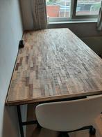 Eettafel of bureau 180x90 cm, Huis en Inrichting, Tafels | Eettafels, Gebruikt, Metaal, Vijf personen of meer, 150 tot 200 cm
