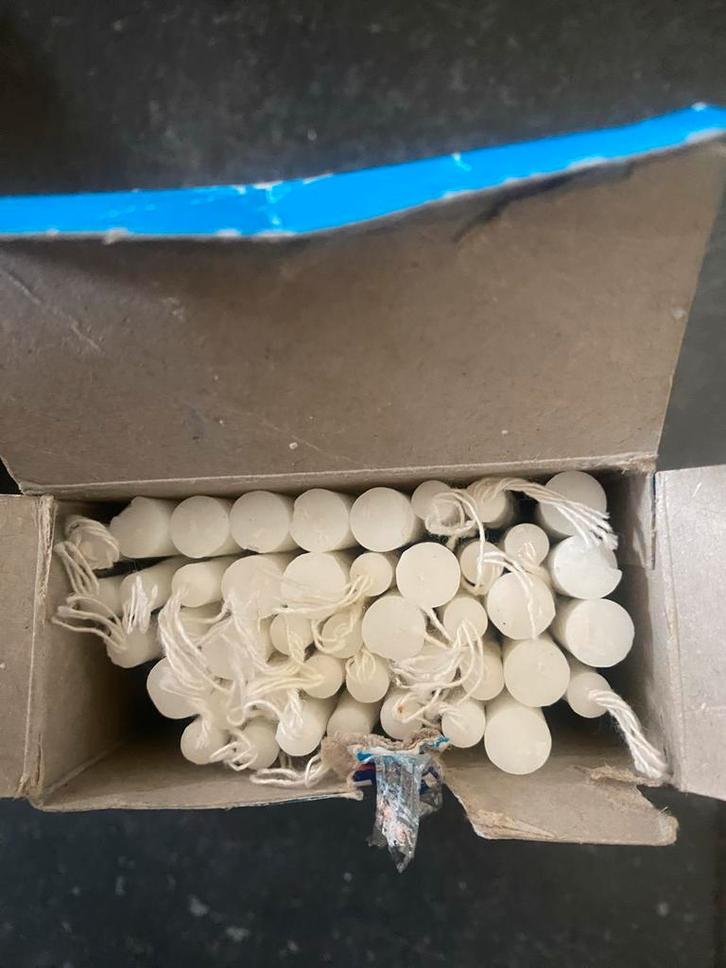 Menora Kaarsjes - Chanoeka Kaarsen, Huis en Inrichting, Woonaccessoires | Kandelaars en Kaarsen, Gebruikt, Kaars, Minder dan 25 cm