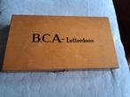 Oude vintage houten letterdoos BCA, Ophalen of Verzenden, Gebruikt