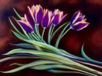Bloemenschilderij Tulpen., Ophalen of Verzenden