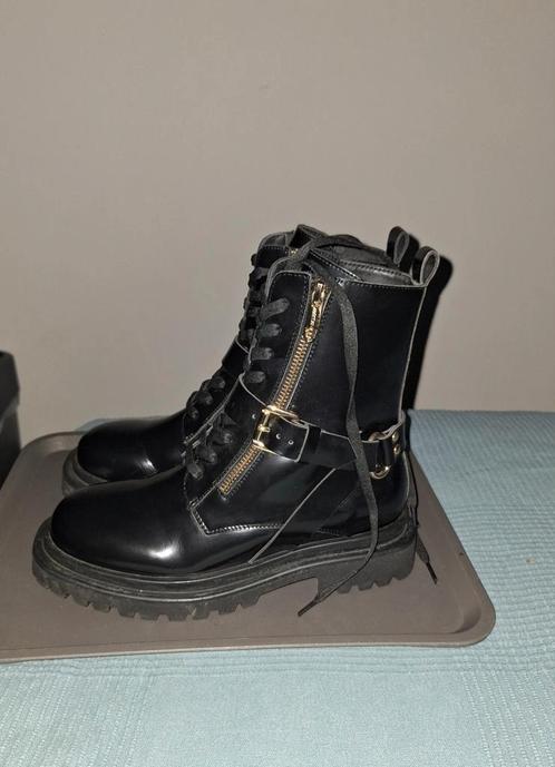 MARC CAIN Dames veterboots maat 38 z.g.a.n., Kleding | Dames, Schoenen, Zo goed als nieuw, Zwart, Ophalen of Verzenden