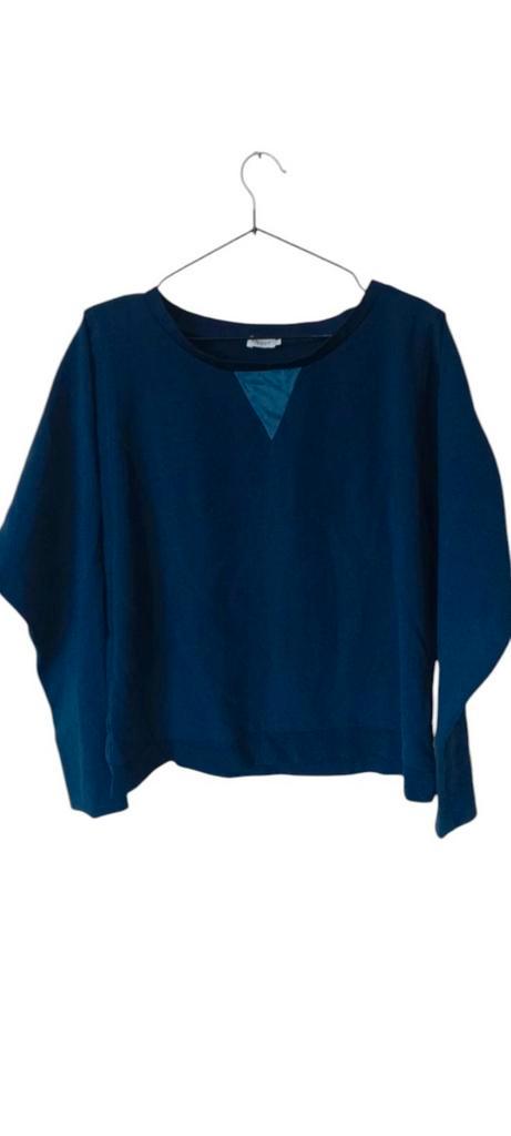 Filippa K Drapeey Sweat Blouse - Maat L, Kleding | Dames, Tops, Nieuw, Maat 42/44 (L), Blauw, Lange mouw, Ophalen of Verzenden