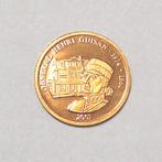 Generaal Henri Guisan 100 dollar 14K 585 gouden munt 2001, Verzenden, Overige landen, Losse munt, Goud