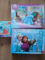 Disney puzzels frozen assepoester en finding dory, Ophalen of Verzenden, Meer dan 50 stukjes, Zo goed als nieuw