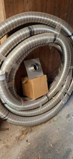 Flexibele Kachelpijp 100mm - 15m + Dak Accessoires, Huis en Inrichting, Kachels, Ophalen, Nieuw, Hout