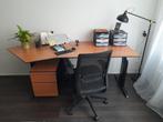 Bureau L220cm - B80cm (kan uit elkaar), Huis en Inrichting, Bureaus, Ophalen of Verzenden, Zo goed als nieuw, Bureau