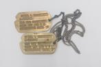 US WWII Women's Army Corps Next of Kin Dog Tag set, Verzamelen, Ophalen of Verzenden, Landmacht, Amerika, Kleding of Schoenen