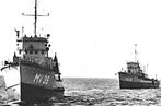 981039 Marine Schip Divisie Ned Mijnenvegers 1955 Gelopen me, Verzamelen, Ophalen of Verzenden, 1940 tot 1960, Gelopen