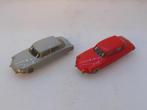2 x CTROEN  DS19 -  Grijs/Rood - 1:87 - LEGO, Hobby en Vrije tijd, Modelauto's | 1:87, Ophalen of Verzenden, Gebruikt, Auto, Overige merken