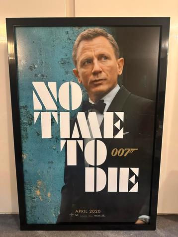 James Bond 007 No Time To Die ingelijste poster beschikbaar voor biedingen