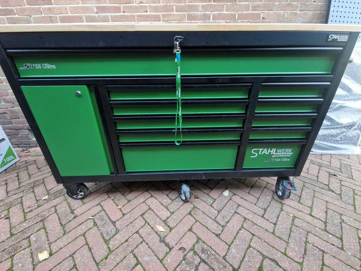 Gloednieuwe gereedschapswagen Stahlwerk 1050 delig, Doe-het-zelf en Verbouw, Gereedschapskisten, Ophalen of Verzenden