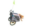 Trixie honden fietskar (grijs en opvouwbaar), Dieren en Toebehoren, Honden-accessoires, Ophalen, Zo goed als nieuw