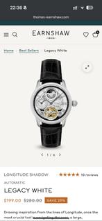 Earnshaw watch Longitude Shadow, Overige merken, Leer, Staal, Polshorloge