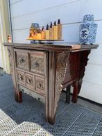 Antiek Chinees dressoir of geheim buro + stoel, Huis en Inrichting, Verzenden, Gebruikt