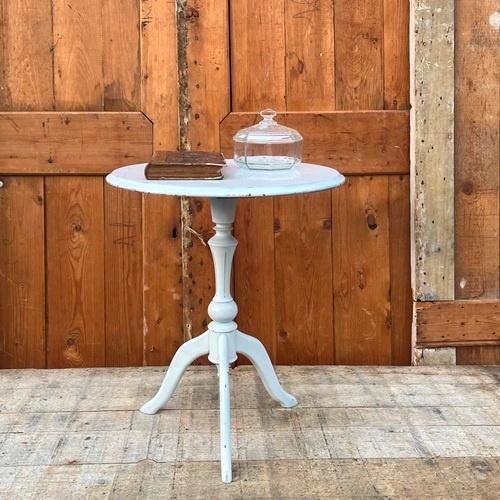 Wijntafel bijzettafel haltafel wit 47,5 cm hoog Ø 40 cm, Huis en Inrichting, Tafels | Bijzettafels, Gebruikt, Rond, 45 tot 60 cm