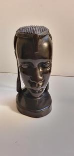 Afrikaanse houten  buste., Antiek en Kunst, Kunst | Beelden en Houtsnijwerken, Ophalen of Verzenden