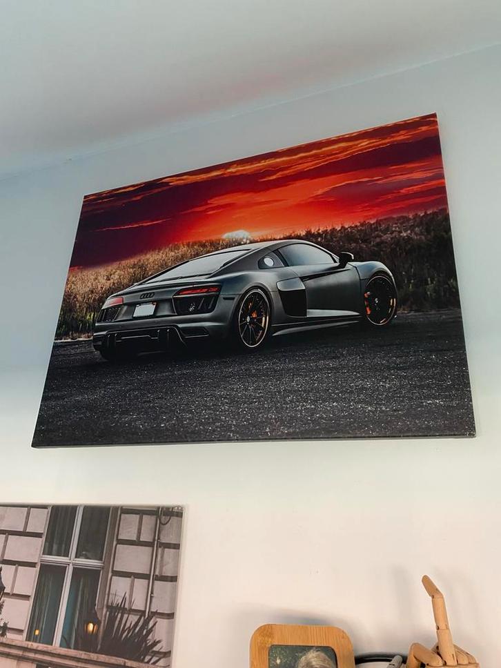 Canvas Auto Print, Huis en Inrichting, Woonaccessoires | Schilderijen, Tekeningen en Foto's, Zo goed als nieuw, Print, Minder dan 50 cm