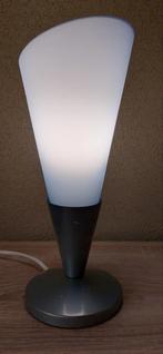 Vintage Blauw glazen tafellamp Kryolit. Ikea., Huis en Inrichting, Lampen | Tafellampen, Ophalen of Verzenden, Zo goed als nieuw