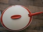 Tupperware serveerschaal, warm/koud gebruik. Oranje/crème, Huis en Inrichting, Keuken | Tupperware, Ophalen of Verzenden, Zo goed als nieuw