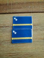 Geborduurde vlaggetjes Curaçao, Ophalen of Verzenden, Overige soorten, Overige gebieden, Embleem of Badge