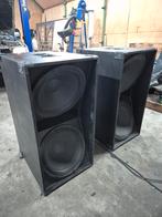 Dubbel 18 subwoofers, Audio, Tv en Foto, Luidsprekers, Gebruikt, Subwoofer, 120 watt of meer, Ophalen