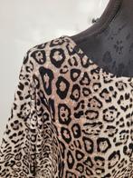ONLY leopard luipaard oversized trui maat S valt als M, Maat 38/40 (M), Only, Bruin, Nieuw