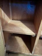 Houten kastje met deuren en plank, 100 tot 150 cm, Eikenhout, Ophalen of Verzenden, Zo goed als nieuw