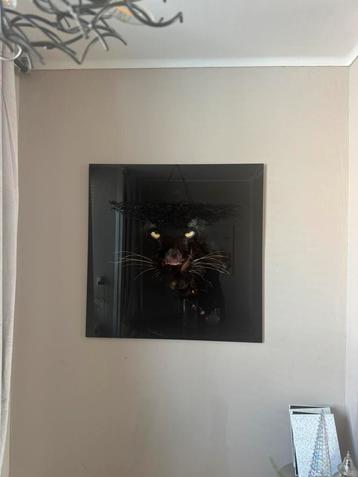 panter glas schilderij beschikbaar voor biedingen
