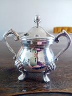 Verzilverde Suikerpot met Deksel, Antiek en Kunst, Antiek | Goud en Zilver, Ophalen of Verzenden, Zilver