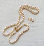 Parelketting, Armband, Oorbellen van Zoutwater Parels 14K, Ophalen of Verzenden, Nieuw, Goud