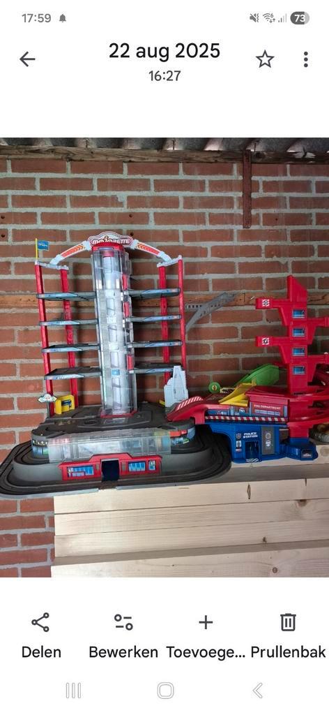 Speelgoed garage, Kinderen en Baby's, Speelgoed | Racebanen, Handmatig, Overige merken, Ophalen