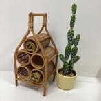 Bamboe/rieten houder, Huis en Inrichting, Woonaccessoires | Krantenbakken en Lectuurbakken, Gebruikt, Ophalen of Verzenden, X