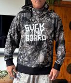 Gotcha - SUCK MY BOARD hoodie maat L in grijze camo graphics, Maat 52/54 (L), Gotcha, Nieuw, Ophalen of Verzenden
