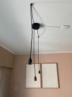 IKEA Bengstbol zwarte pendellamp plafondlamp voor 3 lampen, Ophalen of Verzenden, Zo goed als nieuw, Industrieel, Minder dan 50 cm