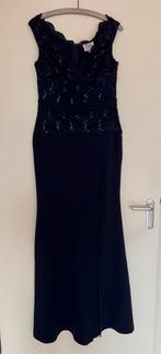Sista glam avond jurk mt 40 blauw met pailletten, Maat 38/40 (M), Galajurk, Blauw, Nieuw