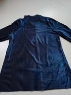 Velours blauwe top dames 38, Ophalen of Verzenden, Zo goed als nieuw, Maat 38/40 (M), Blauw