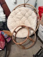 Rotan Papasan Stoel - Opknapper, Huis en Inrichting, Stoelen, Ophalen, Gebruikt, Bruin, Riet of Rotan