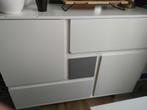 Commode / Kast - Wit, Huis en Inrichting, Kasten | Dressoirs, Ophalen, Kunststof, 100 tot 150 cm, Zo goed als nieuw