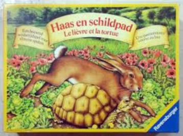 Haas en schildpad beschikbaar voor biedingen