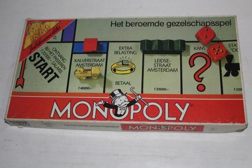 monopoly 50 jaar, Hobby en Vrije tijd, Gezelschapsspellen | Bordspellen, Gebruikt, Een of twee spelers, Drie of vier spelers, Vijf spelers of meer