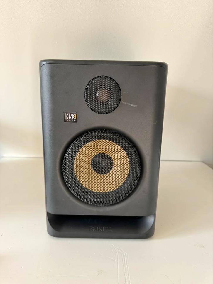 Krk Rokit rp7 g5 1x studio monitor, Audio, Tv en Foto, Luidsprekers, Zo goed als nieuw, Front, Rear of Stereo speakers, 120 watt of meer
