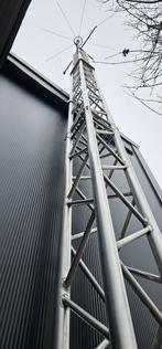 Constructiemast aluminium 4 delen  +topbuis 18 meter  29x29, Telecommunicatie, Antennes en Masten, Ophalen, Zo goed als nieuw