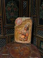 Houtgesneden Sri Lanka wandpaneel van hout, Ophalen of Verzenden