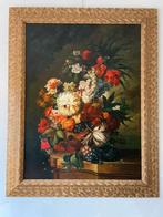 Bloemen stilleven megagroot schilderij met insecten olieverf, Ophalen