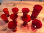 Glaswerk wijnglazen glazen rood, Antiek en Kunst, Antiek | Glas en Kristal, Ophalen