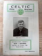 Celtic Programme 1962 - Zeldzaam!, Ophalen of Verzenden, Gebruikt, Buitenlandse clubs, Boek of Tijdschrift